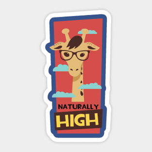 giraffe naturally high 1 Sticker
